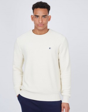 Ben Sherman B by Ben Sherman Textured ニットウェア 白 | 673912-HAU