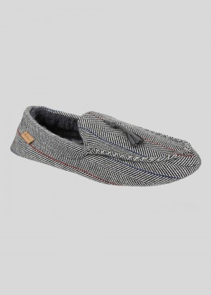 Ben Sherman Cliveden House Moccasin Slipper グレー | 510832-XQS