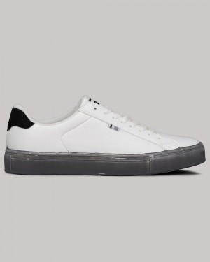 Ben Sherman Crowley スニーカー 白 黒 | 098617-BDC