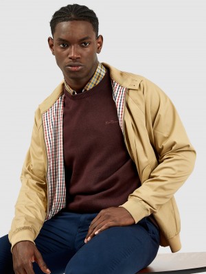 Ben Sherman Signature Harrington ジャケット ブラウン | 926081-AVP