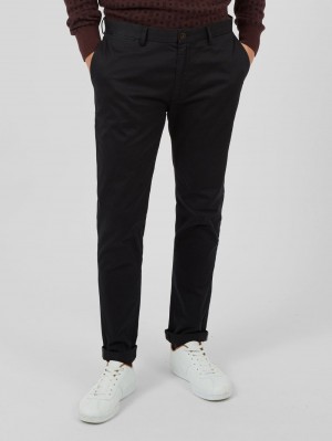 Ben Sherman Signature Skinny Stretch Chino パンツ 黒 | 572036-XLO