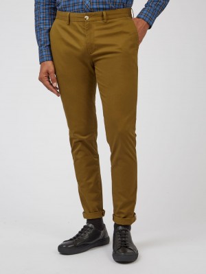 Ben Sherman Signature Skinny Stretch Chino パンツ ブラウン | 193860-KDL