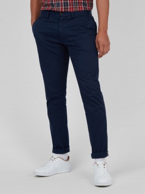 Ben Sherman Signature Skinny Stretch Chino パンツ ネイビー | 432871-JBO