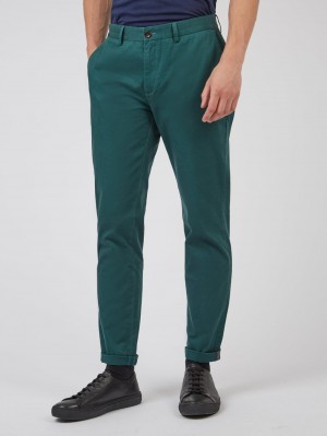 Ben Sherman Signature Slim Stretch Chino パンツ 緑 | 378260-KHM