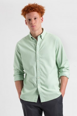 Ben Sherman St. Ives Resort Oxford シャツ 緑 | 518906-KIT