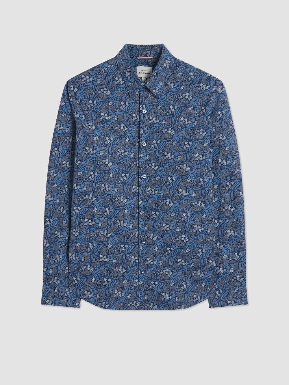 Ben Sherman Art Nouveau Floral シャツ ネイビー | 065231-YEG