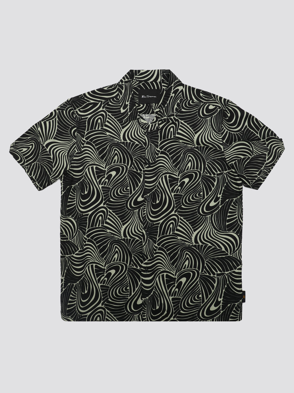 Ben Sherman B by Ben Sherman Psychedelic Swirl Print シャツ Mint | 357269-EZI