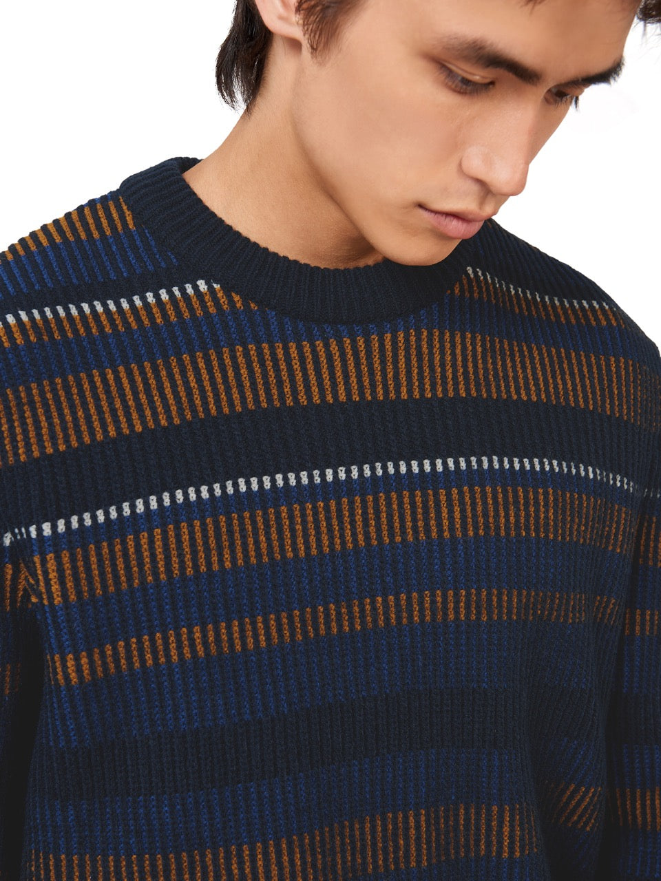 Ben Sherman B by Ben Sherman Stripe ニットウェア ネイビー | 875390-YWV