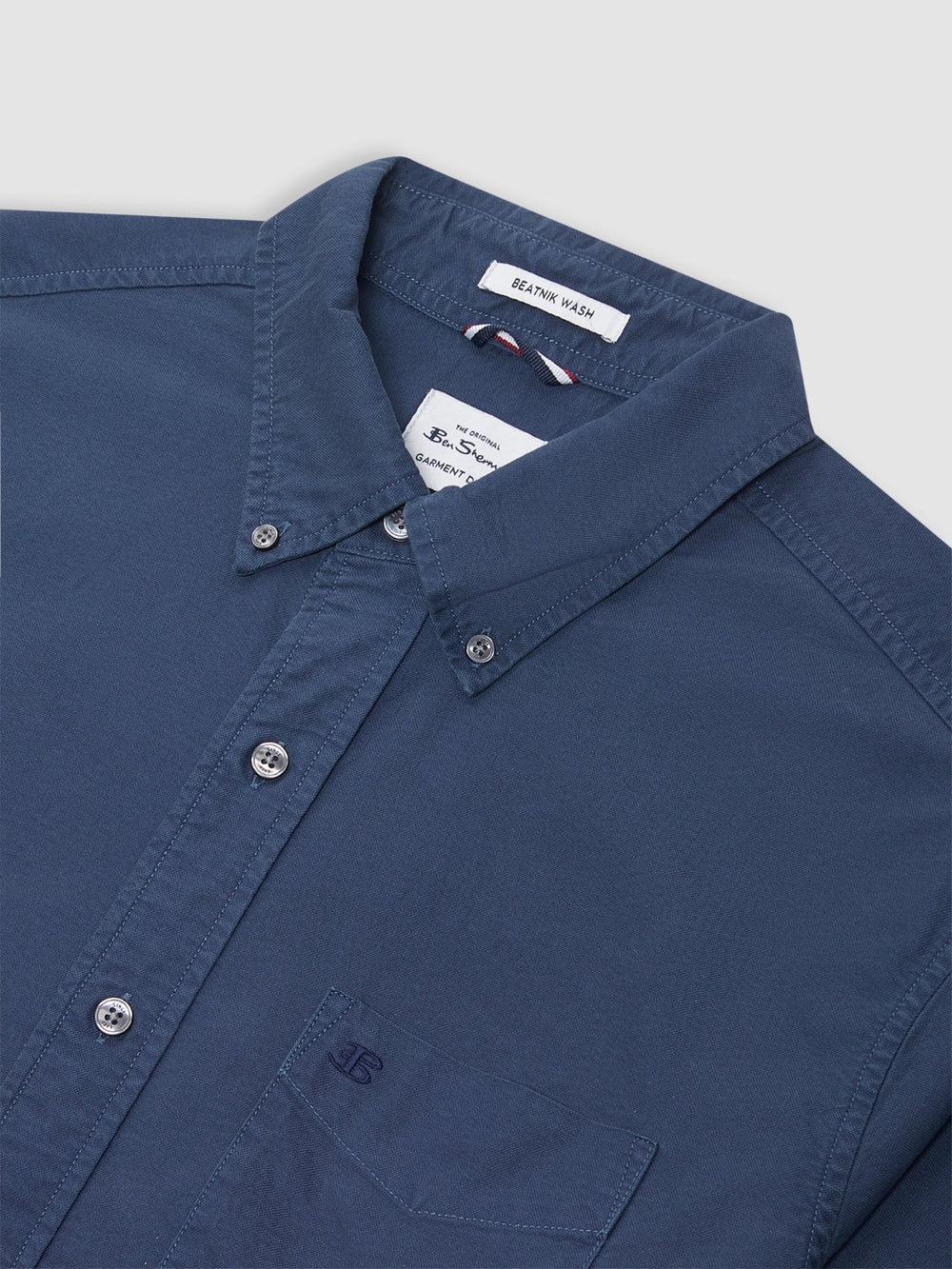 Ben Sherman Beatnik Oxford Garment Dye シャツ インディゴブルー | 427198-YQM