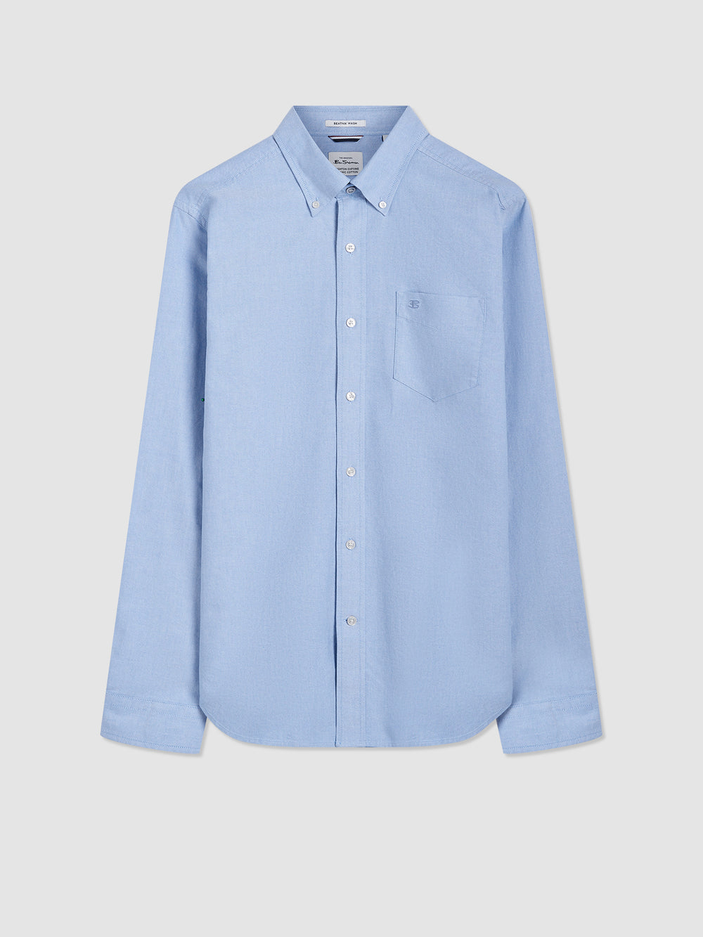 Ben Sherman Brighton Oxford Organic シャツ 青 | 047859-ZTE