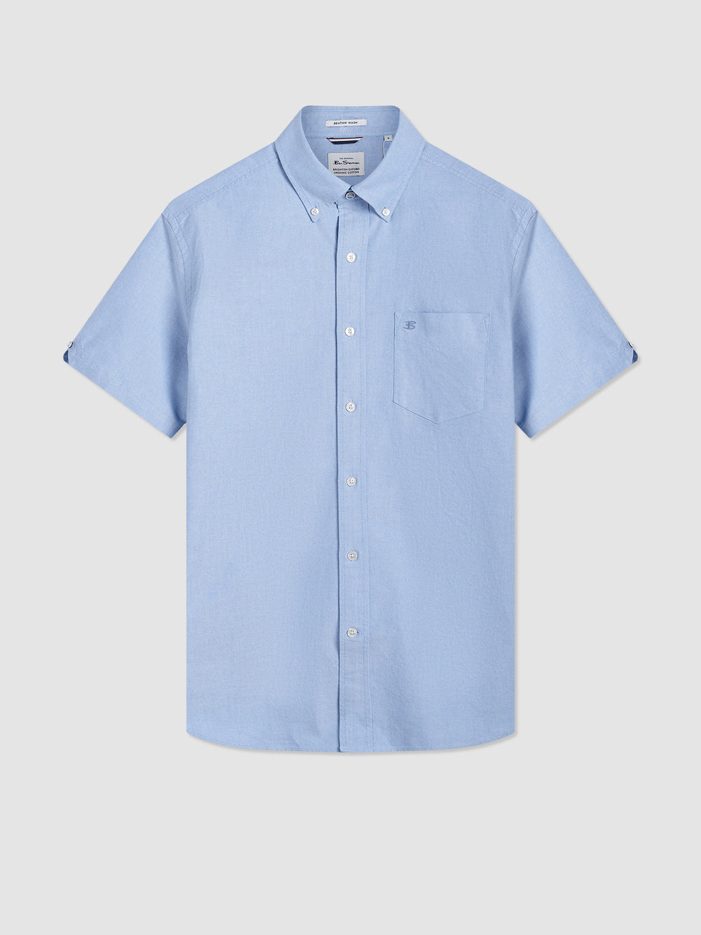 Ben Sherman Brighton Oxford Organic シャツ 青 | 473801-HTP