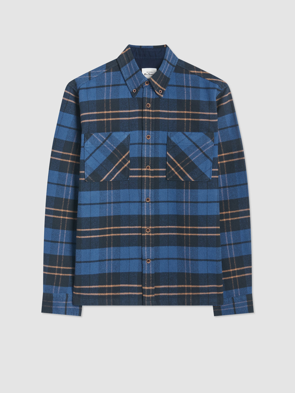 Ben Sherman Brushed Ivy Check シャツ 青 | 213498-NIT