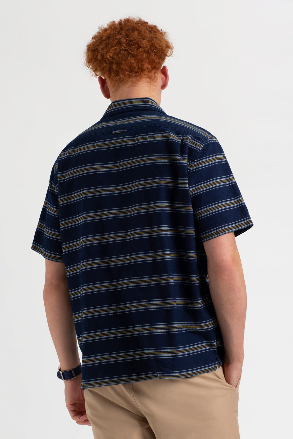 Ben Sherman Dalston Blues Lightweight Stripe シャツ インディゴブルー | 901523-YIR