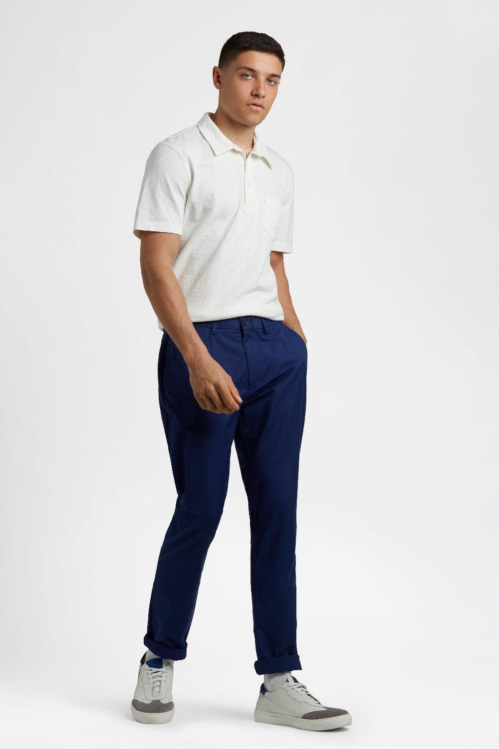 Ben Sherman Everyday Slim Fit Chino パンツ ネイビー | 658237-ZKS