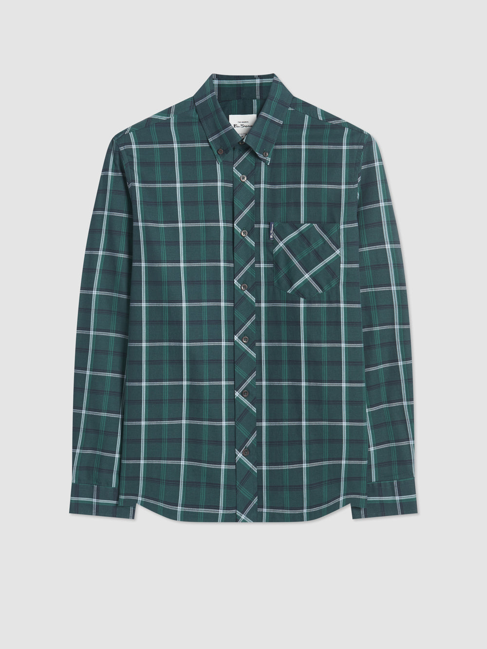 Ben Sherman Grid Check シャツ 緑 | 123896-FXG