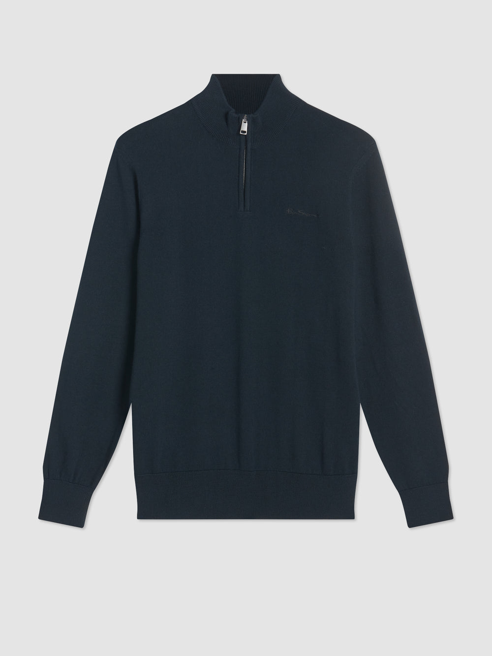 Ben Sherman Merino Half-Zip ニットウェア 黒 | 278934-GHI