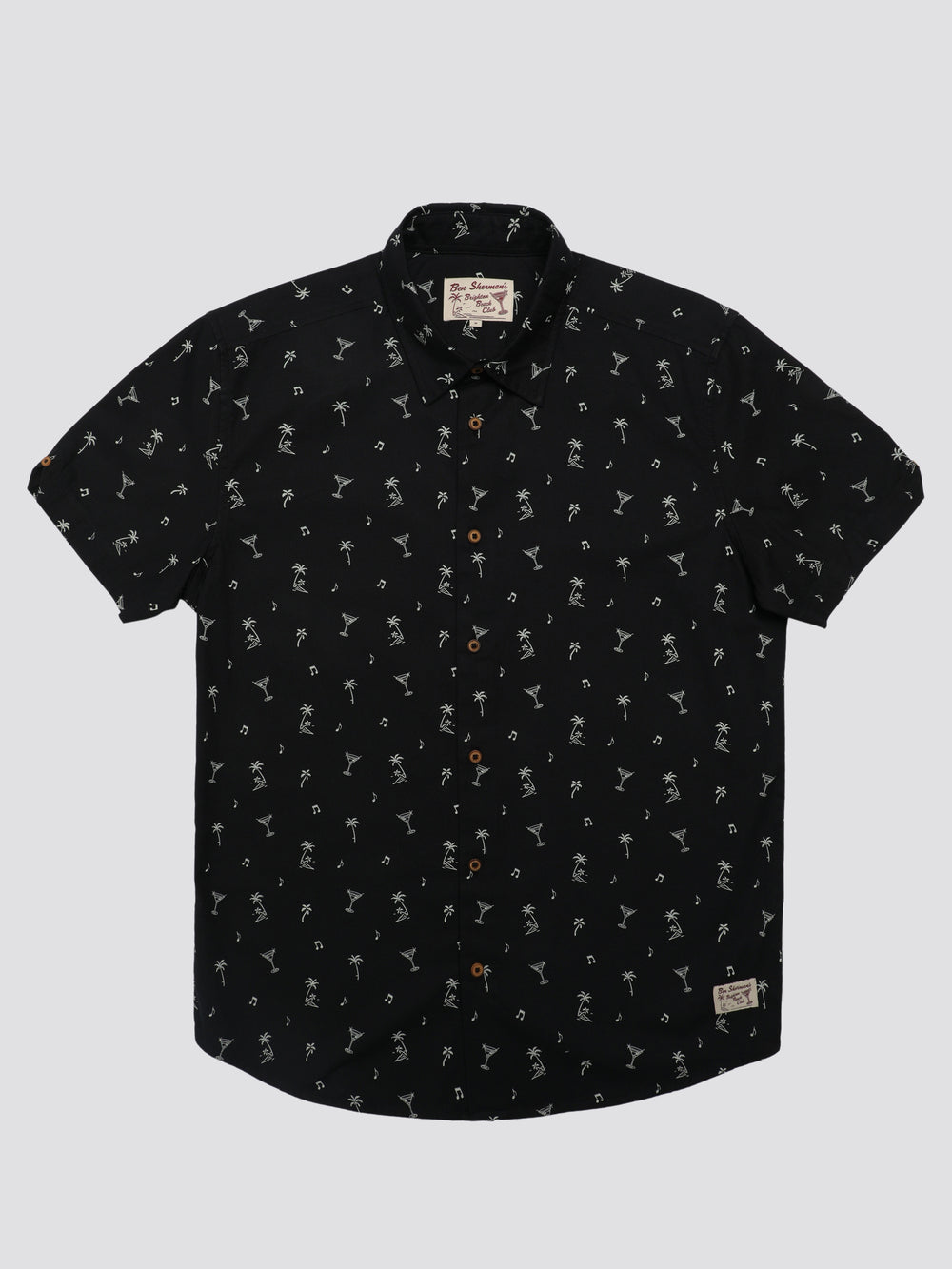 Ben Sherman Scattered シャツ 黒 | 351046-UOC