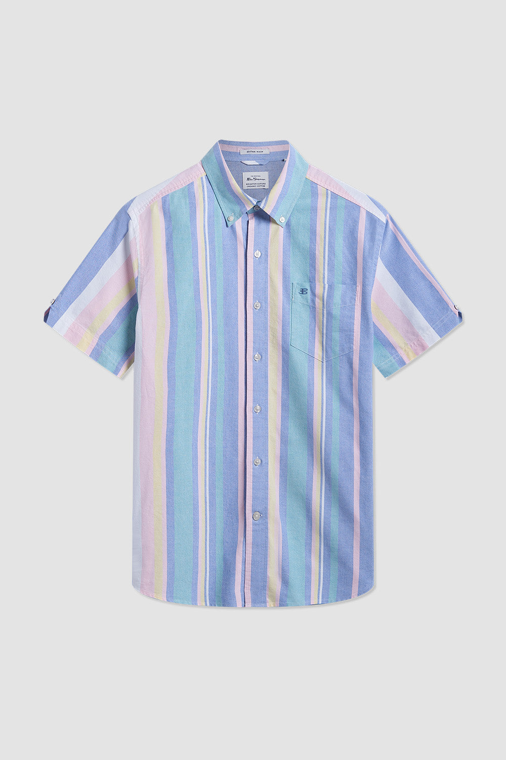 Ben Sherman Short Sleeve Brighton Oxford Organic Stripe シャツ カラー | 605917-WSY