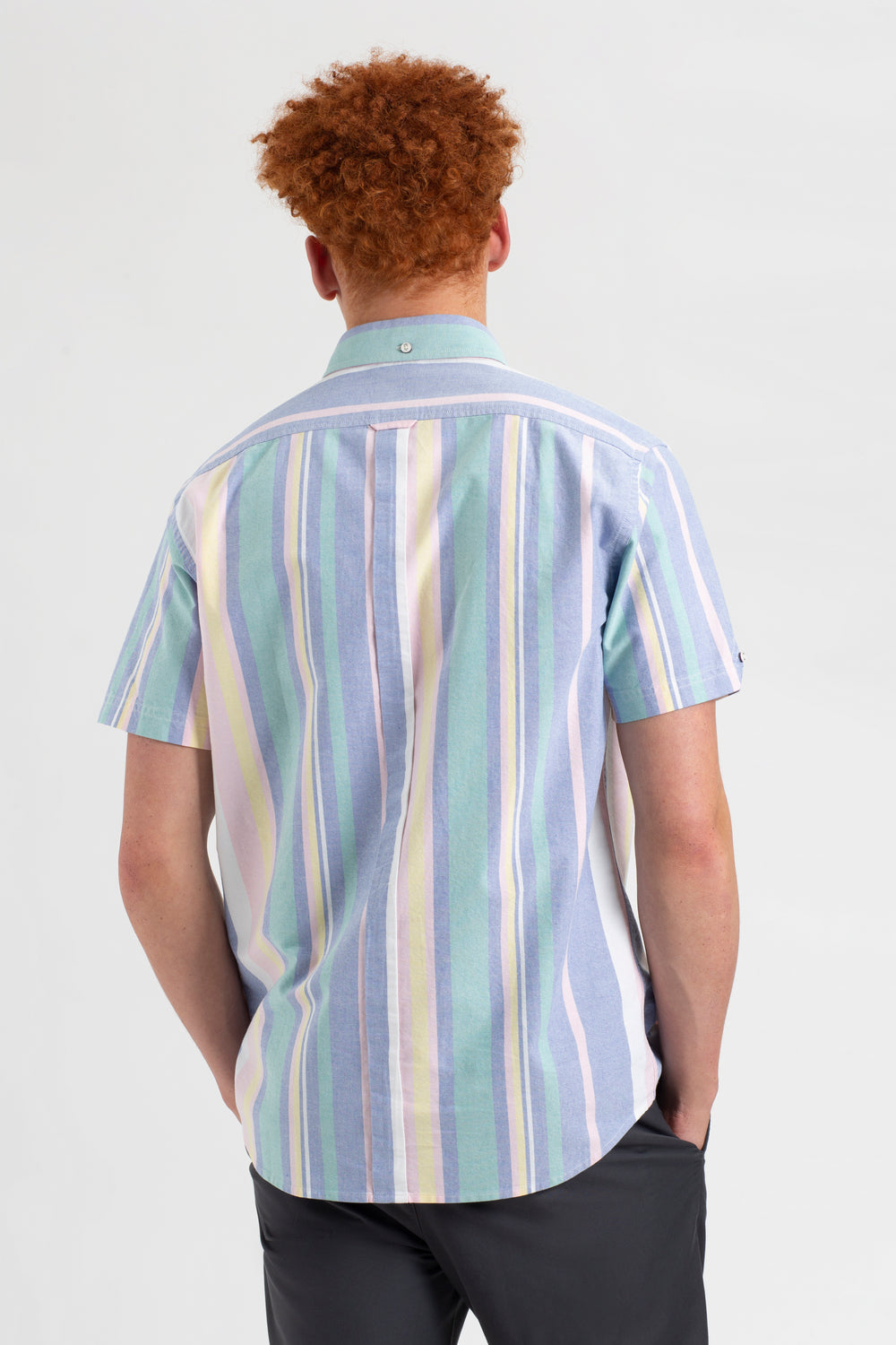 Ben Sherman Short Sleeve Brighton Oxford Organic Stripe シャツ カラー | 605917-WSY