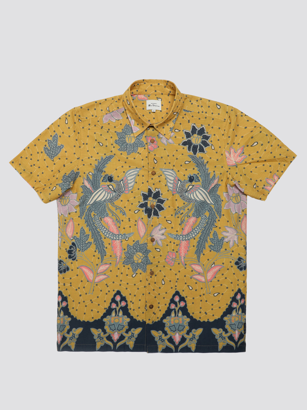 Ben Sherman Signature Abstract Botanical Print シャツ 黄色 | 956317-OYR