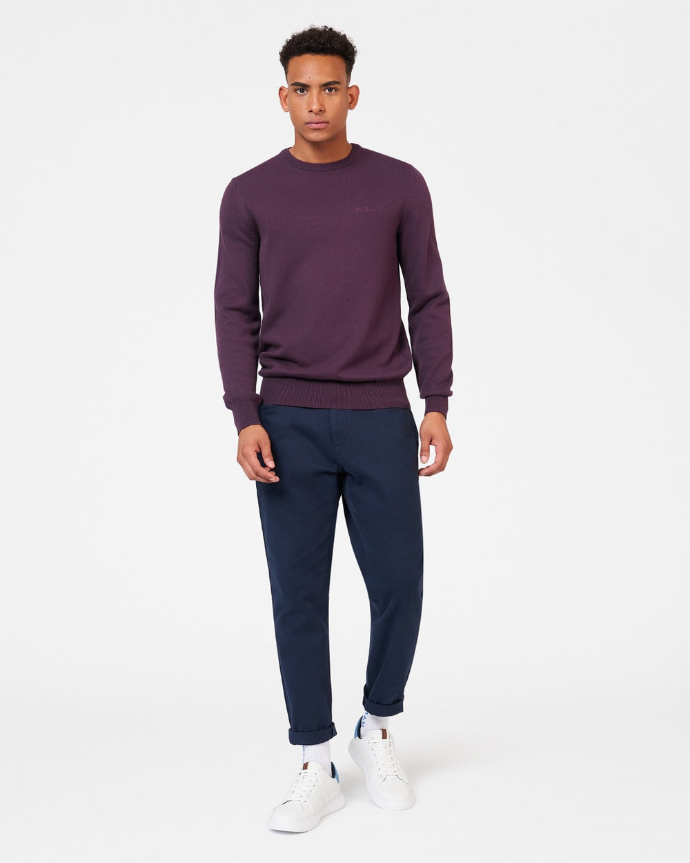 Ben Sherman Signature Crewneck ニットウェア 紫 | 108932-COH