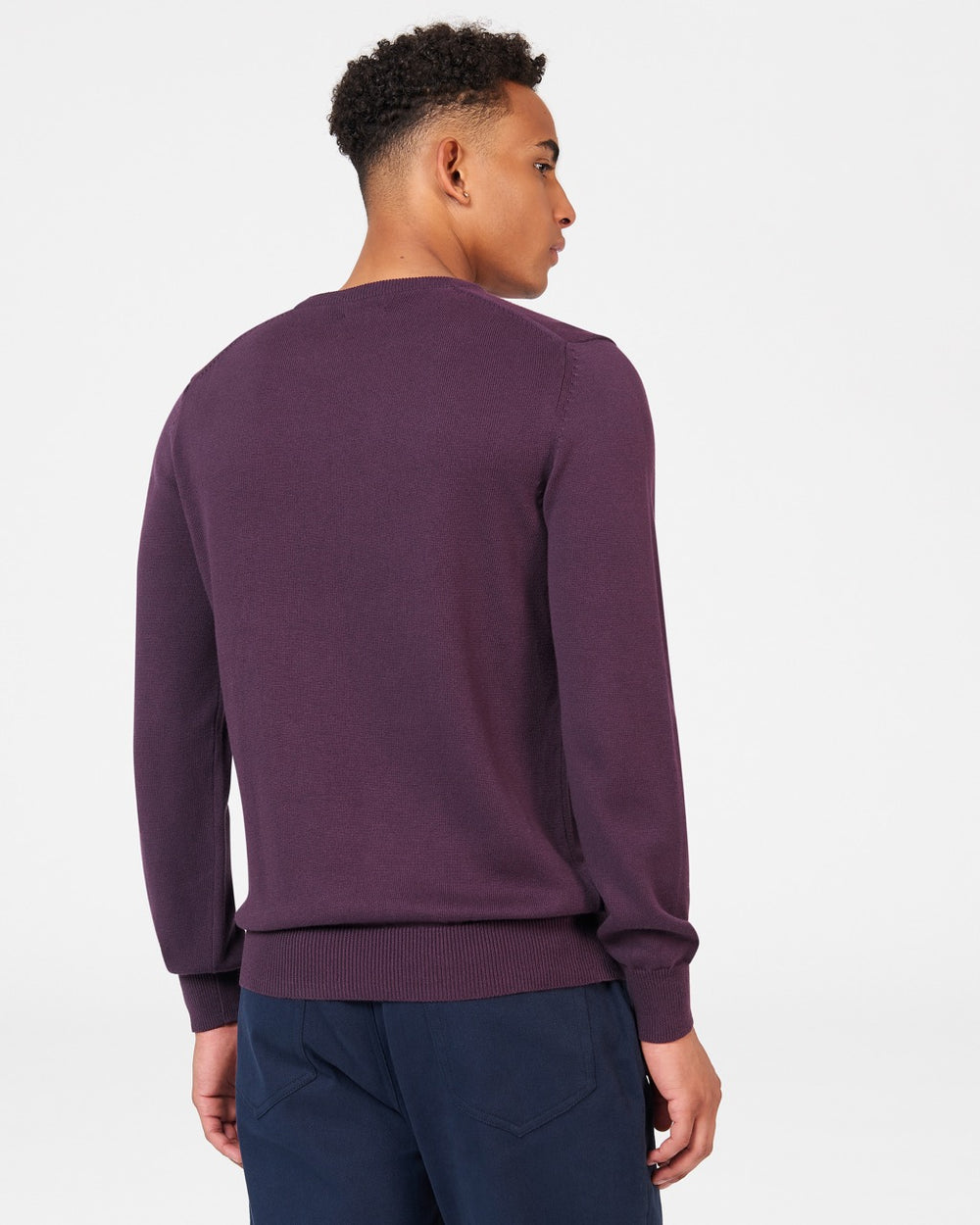 Ben Sherman Signature Crewneck ニットウェア 紫 | 108932-COH