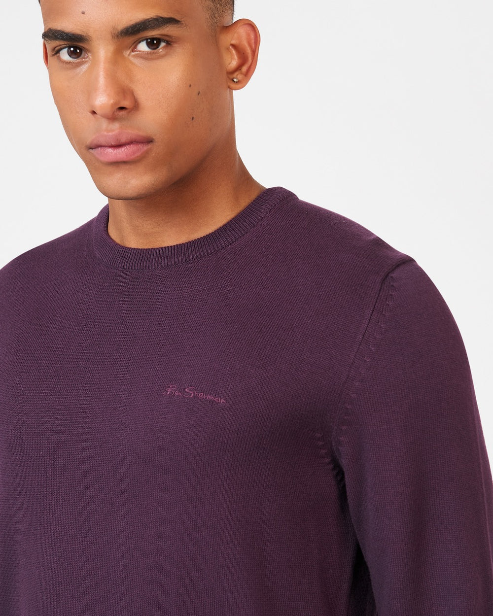 Ben Sherman Signature Crewneck ニットウェア 紫 | 108932-COH