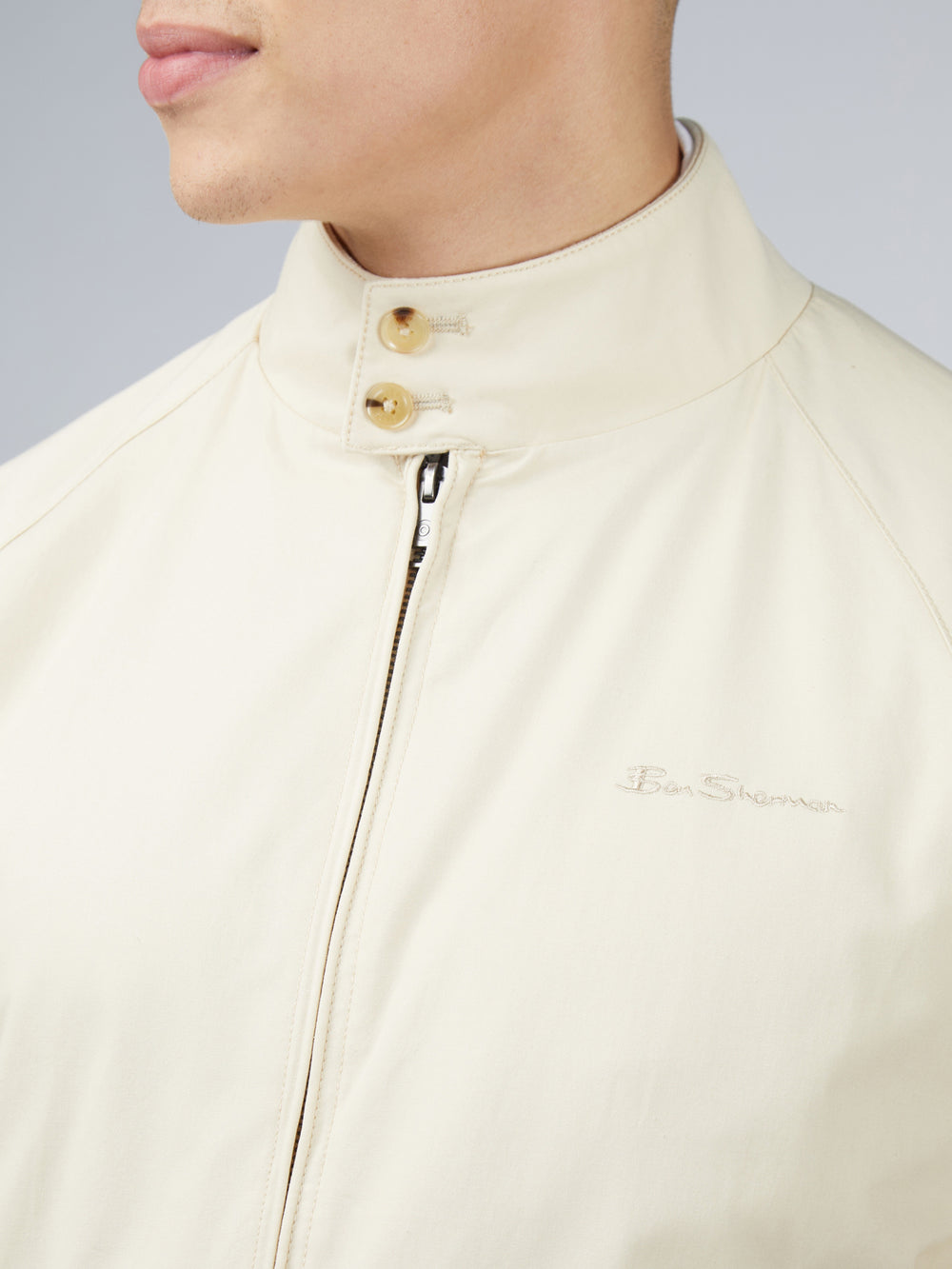 Ben Sherman Signature Harrington ジャケット Weiß | 036415-GZE