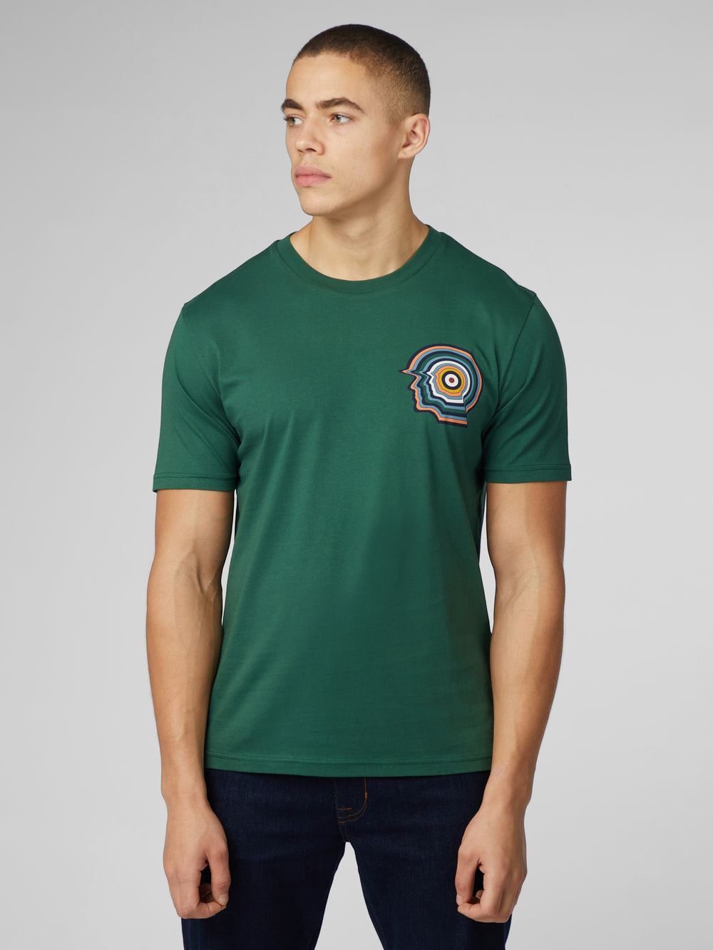 Ben Sherman Signature Mod Head Tシャツ 緑 | 735298-TLK