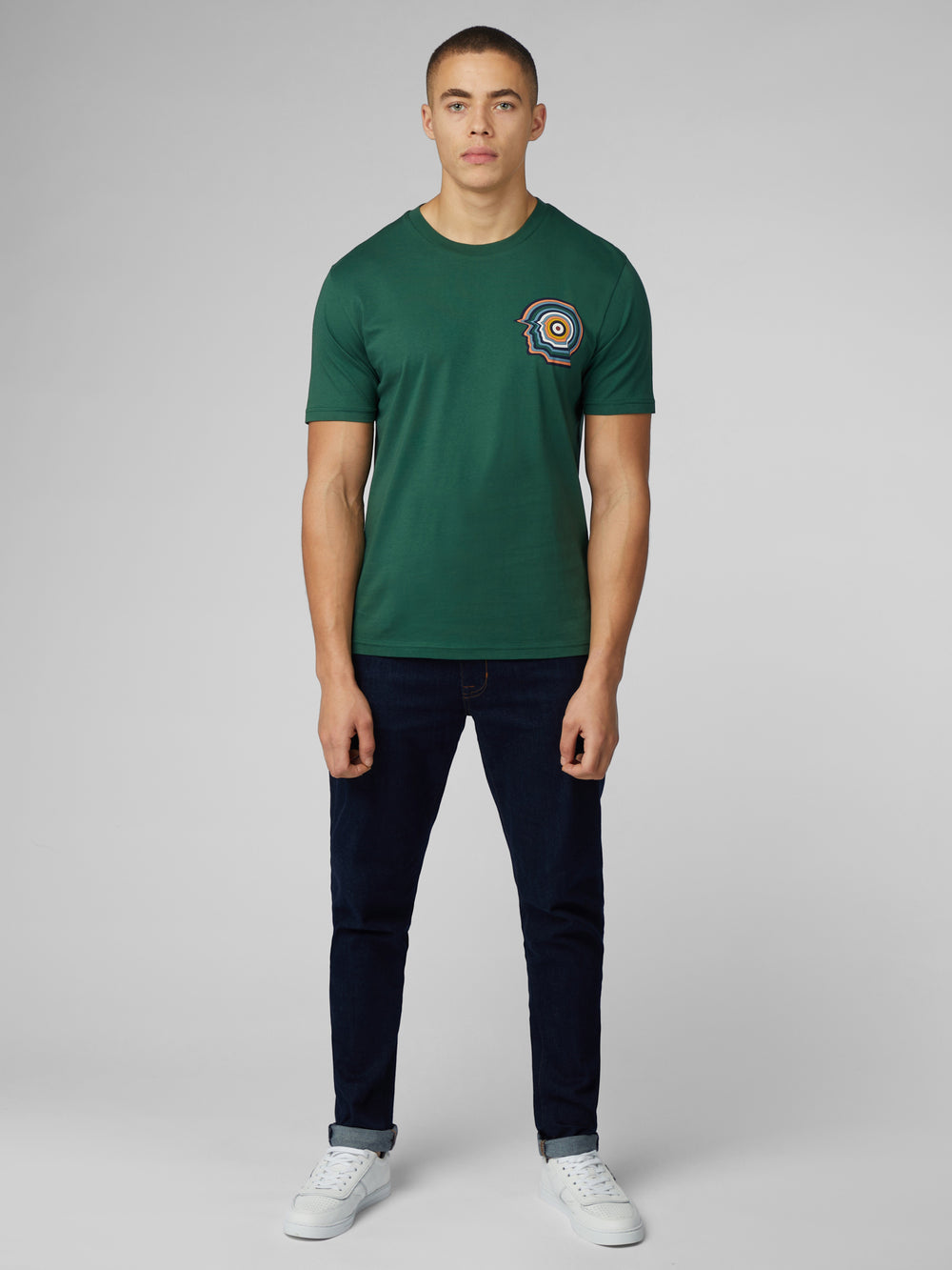 Ben Sherman Signature Mod Head Tシャツ 緑 | 735298-TLK