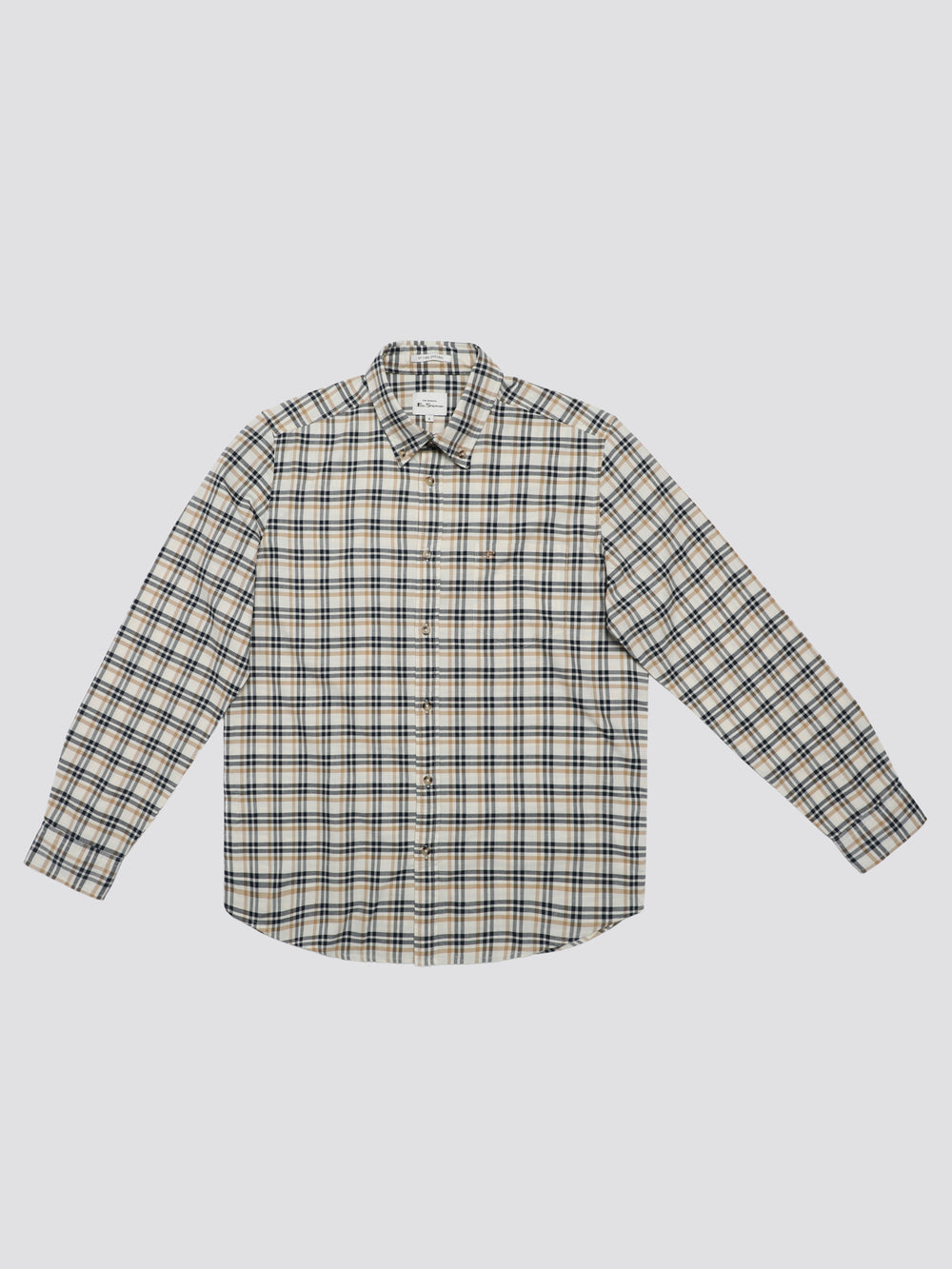 Ben Sherman Signature Oxford Check シャツ 白 | 750869-DEX