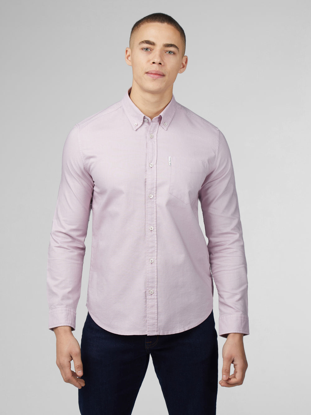 Ben Sherman Signature Oxford Long Sleeve シャツ 紫 | 659132-HFN