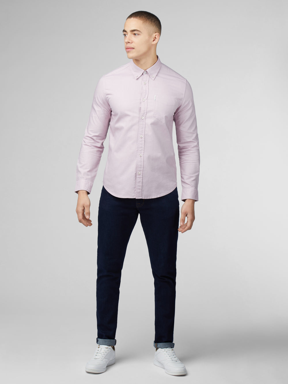 Ben Sherman Signature Oxford Long Sleeve シャツ 紫 | 659132-HFN