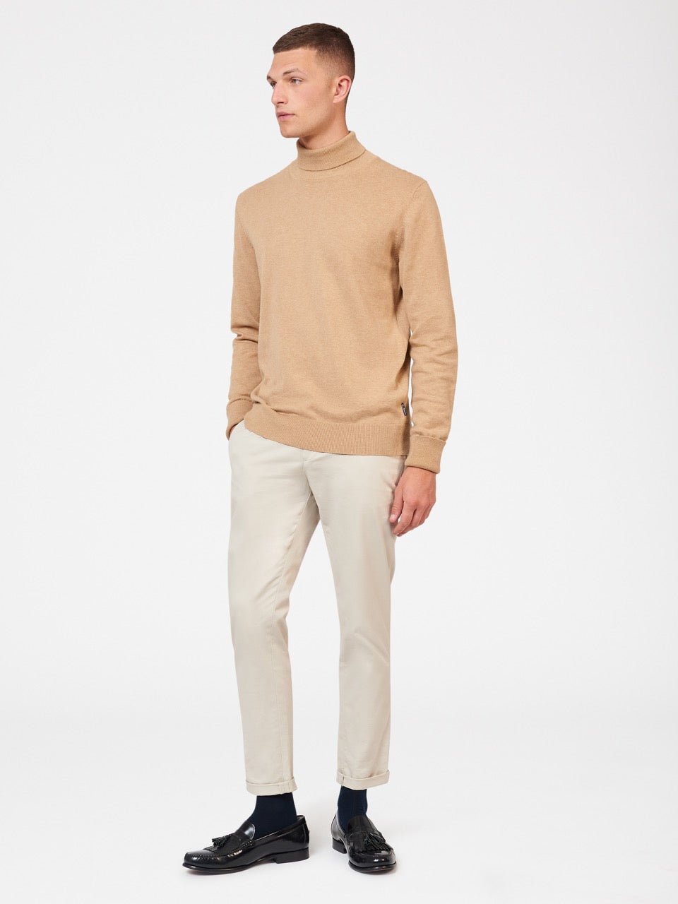 Ben Sherman Signature Roll Neck ニットウェア グレー | 407196-CRK