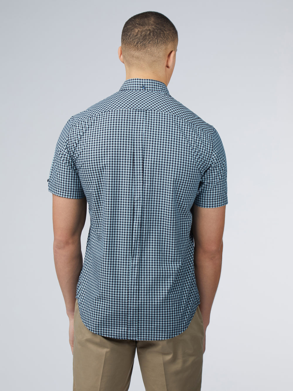 Ben Sherman Signature Short Sleeve Gingham シャツ 青 | 243659-ALS