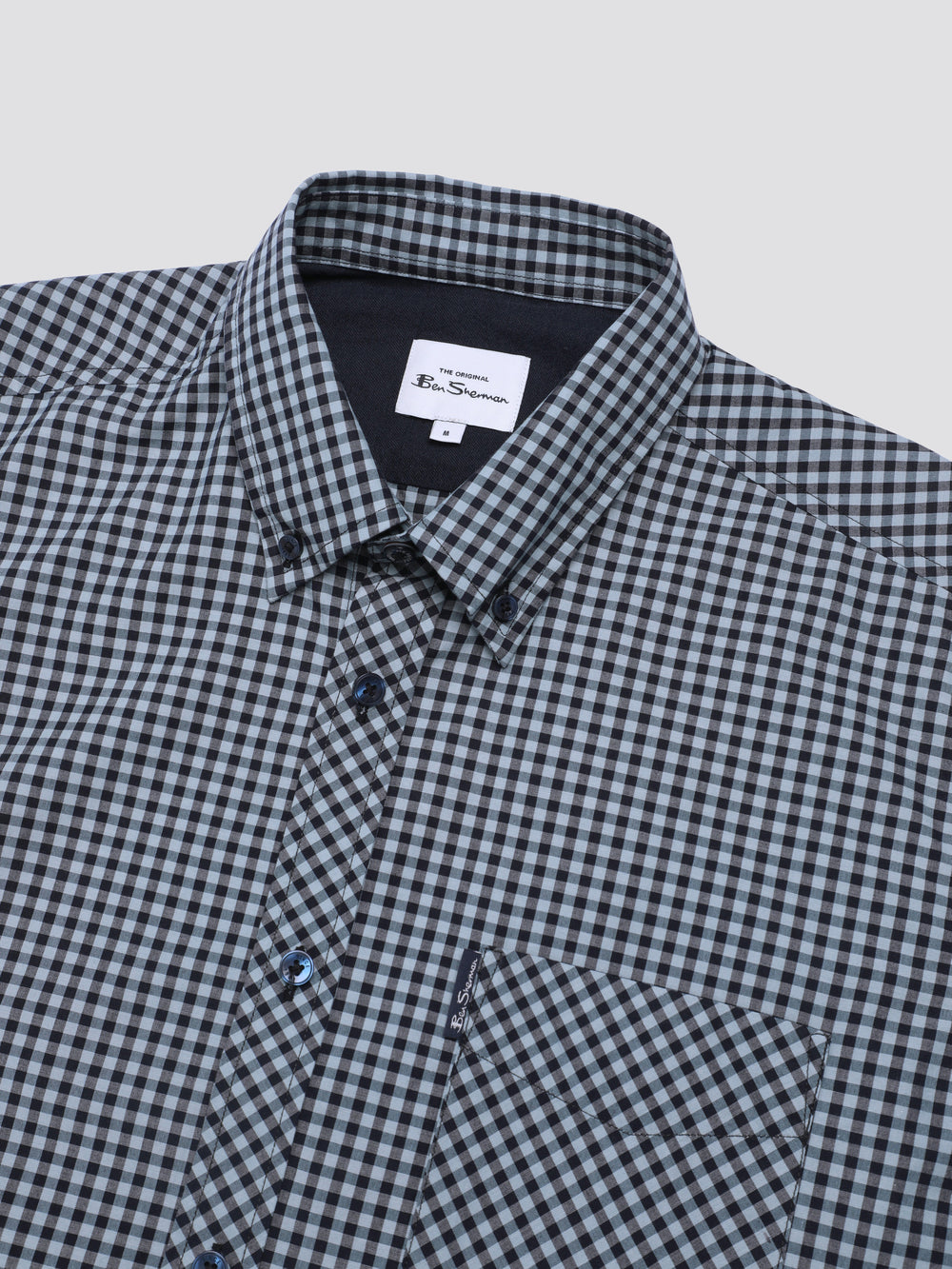 Ben Sherman Signature Short Sleeve Gingham シャツ 青 | 243659-ALS