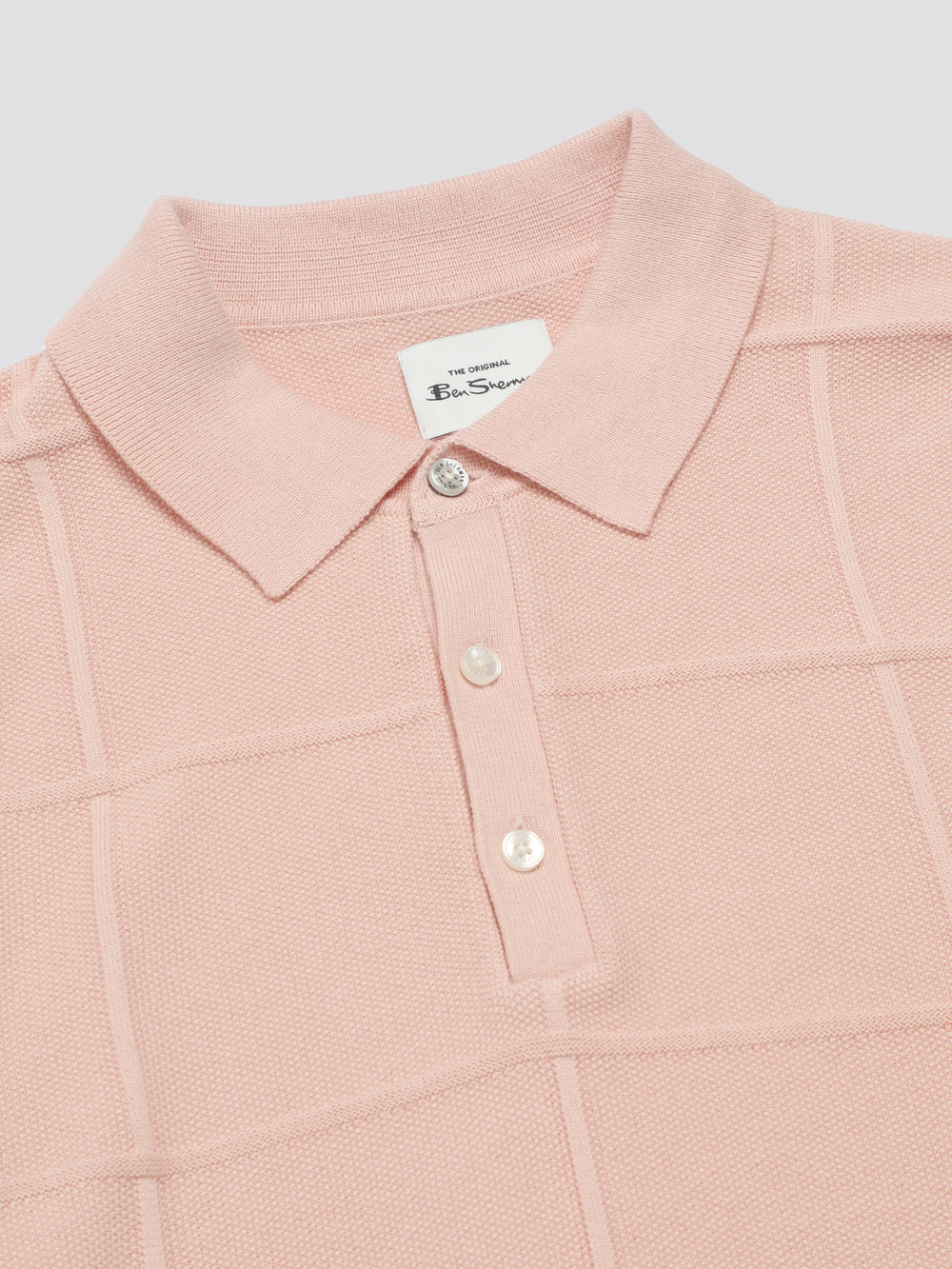 Ben Sherman Signature Textured Polo ニットウェア ピンク | 421083-IJZ