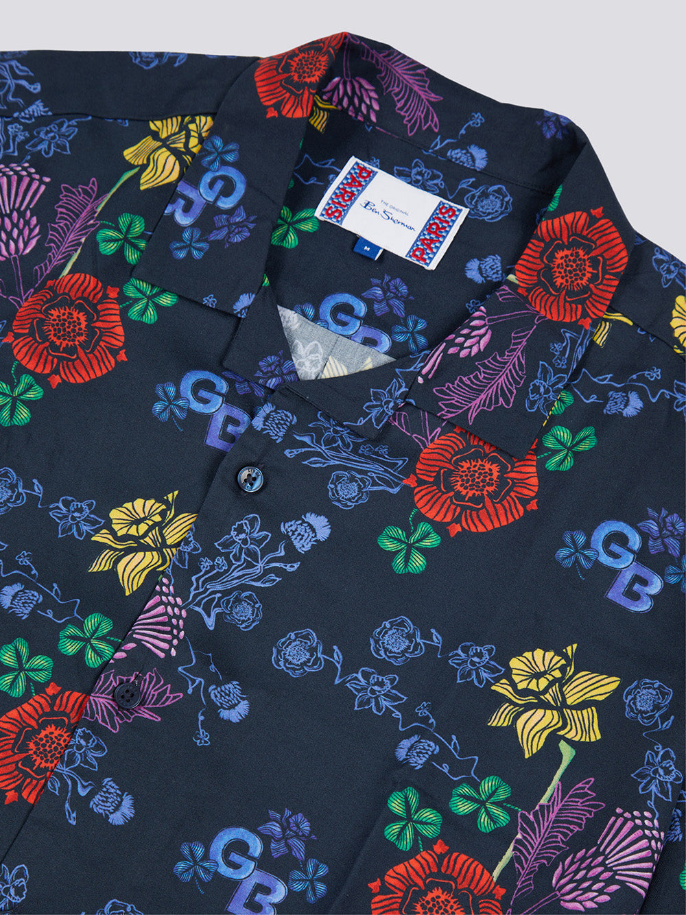 Ben Sherman Team GB Floral シャツ ネイビー | 791256-HBM