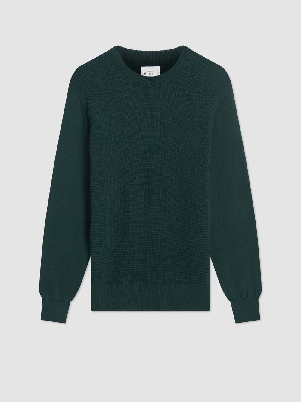 Ben Sherman Textured Crewneck ニットウェア 暗緑 | 298506-SOU