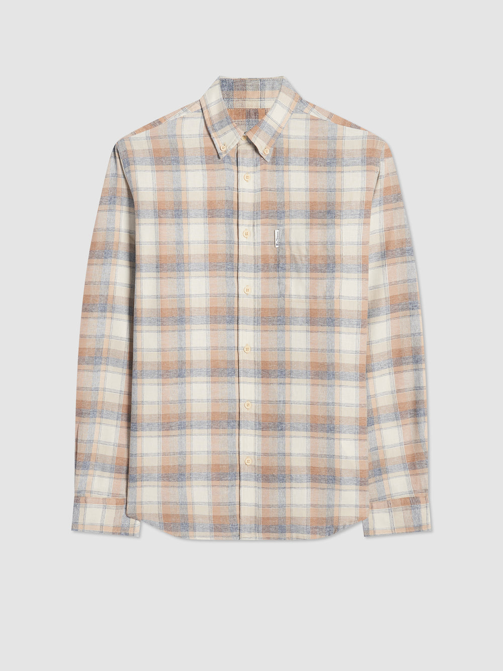 Ben Sherman Twisted Yarn Check シャツ ブラウン | 740231-GTP