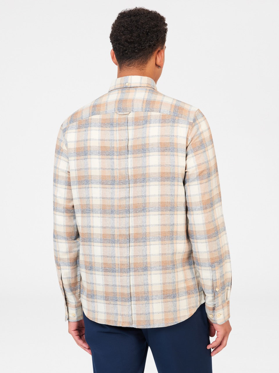 Ben Sherman Twisted Yarn Check シャツ ブラウン | 740231-GTP