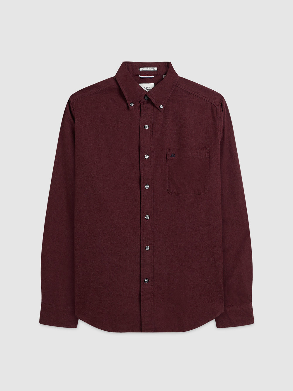 Ben Sherman Uniform Flannel シャツ ボルドー ネイビー ベージュ | 546928-DHT