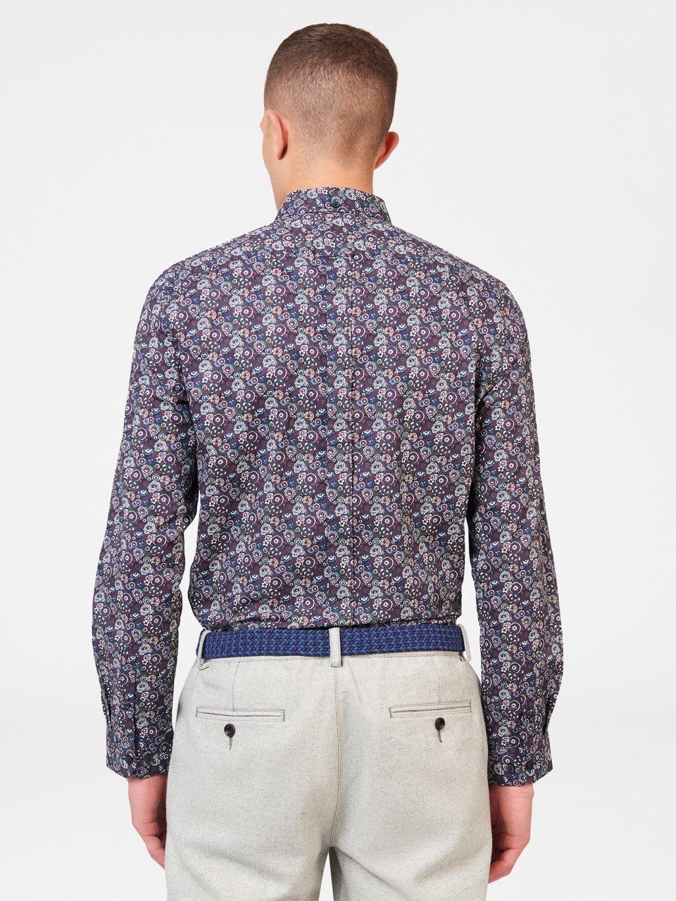 Ben Sherman Winter Floral シャツ 紫 | 135048-IQT